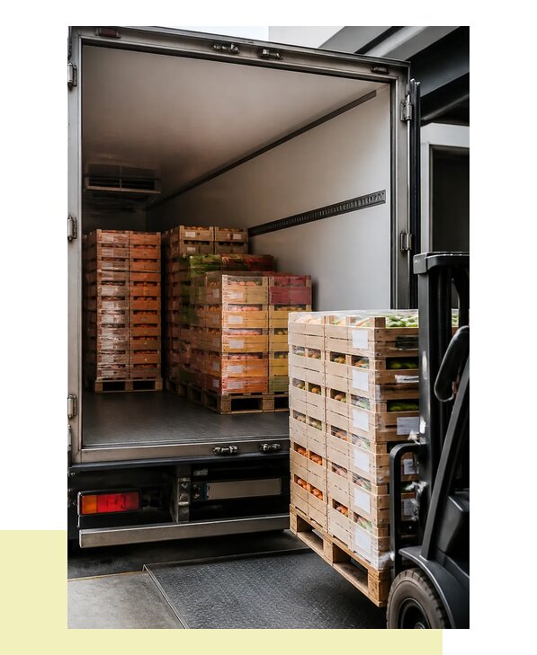 Перевозка сельхозпродукции на паллетах с доставкой в Уфу